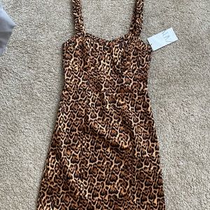 Zara leopard print cocktail mini dress